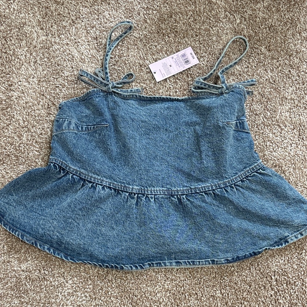 NWT Denim Tank